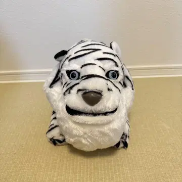 화이트 타이거 봉제 인형 샤클레