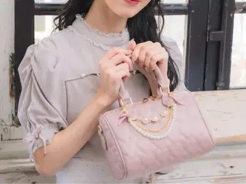 ROJITA 하트 퀼팅 체인 BAG 핑크