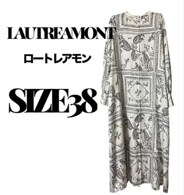 LAUTREAMONT 로트레아몽 페이즐리 무늬 원피스 사이즈 38