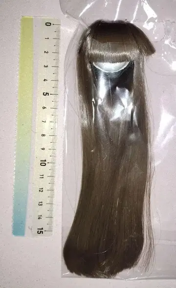 4인치 인형 가발 다크 브라운