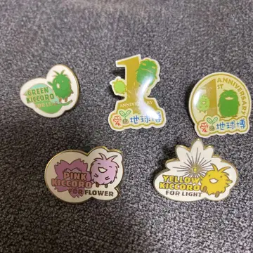 [레어] 아이치 만국박람회 Kiggoro 핀 배지 세트 1주년 기념