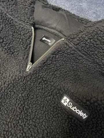 Subciety 플리스 자켓 블랙