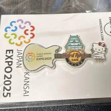 하드록 카페 헬로키티 핀 배지 EXPO 2025