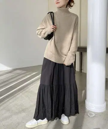 스픽 앤 스팬 자수 레이스 스커트 38