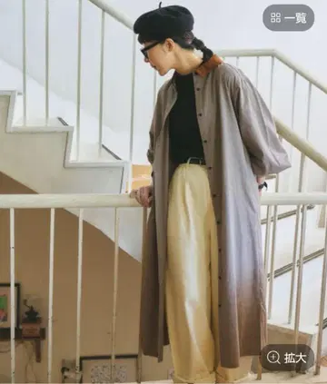 여성용 롱 셔츠 카라 탈부착 가능