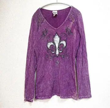 Vocal 상의 긴팔 티셔츠 큐빅 y2k 그런지 헤이세이