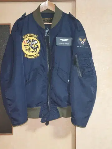 휴스턴 L-2A 네이비 플라이트 자켓 XL