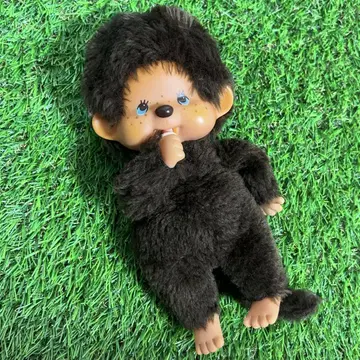 쇼와 레트로 몬치치 블루 아이 봉제 인형 마스코트