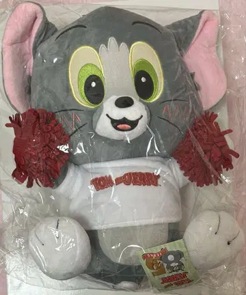 톰과 제리 함께 응원 BIG 봉제 인형 톰 A 고양이 운동회 선물 빨간색
