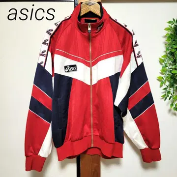 asics 아식스 트랙 자켓 저리 테이프 로고 90s 구제 의류