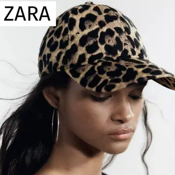 [ 인기 ] ZARA 레오파드 무늬 캡 히우 모자 애니멀 프린트