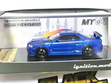 IGNITION TASKL2025 GT-R R34 메탈릭 블루 한정판