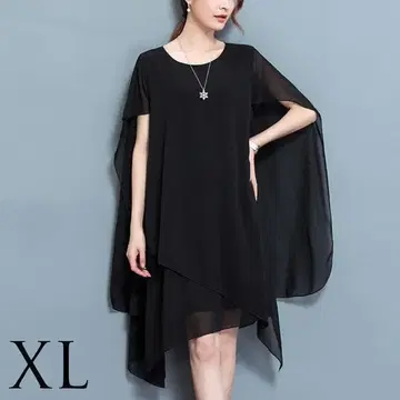 드레스 파티 드레스 결혼식 멋진 원피스 귀여운 블랙 XL