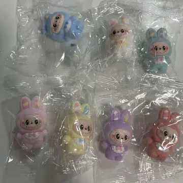 러브브 플로키 미니 피규어 7개 세트 토끼