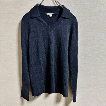 펜들턴 PENDLETON 메리노울 100% 카라 부착 V넥 니트