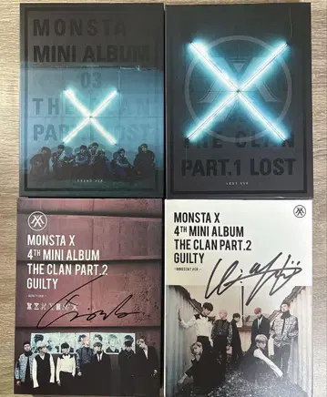 MONSTA X 사인 포함 앨범 세트
