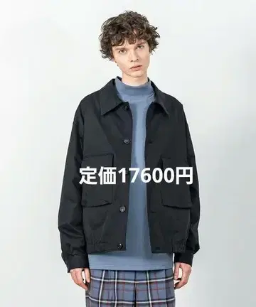 SLICK T/C 개버딘 와이드 숏 더블 포켓 블루종
