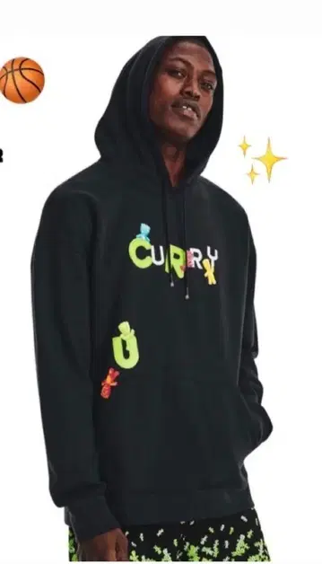 UNDER ARMOUR 언더아머 x 칼리 콜라보 후드티 L 블랙