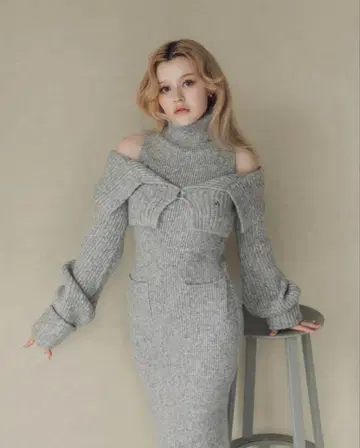 [ AND MARY ] Luz knit set dress