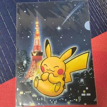 포켓몬 센터 도쿄 A4 클리어 파일 TOKYO TOWER 콜라보