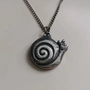 [레어 디자인!] NORWAY PEWTER 달팽이 모티브 목걸이
