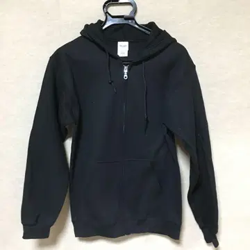 새상품 GILDAN 길단 집업 후드티 블랙 S