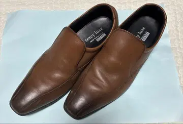 texcy luxe 브라운 가죽 슬립온 250 EEE 새상품급