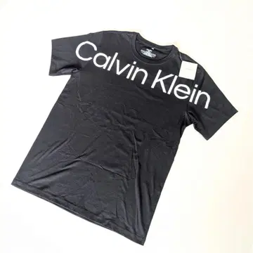Calvin Klein T셔츠 슬리프웨어 크루넥 로고 블랙