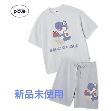 새상품 gelato pique 요시 자카드 풀오버 하프 팬츠 세트