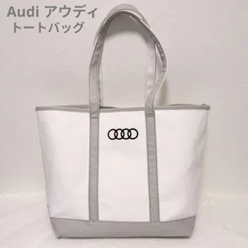 새상품급 아우디 Audi 토트백 L 화이트/그레이