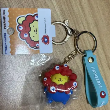 간사이 만박 입체 마스코트 키링 스트랩 미야쿠미야쿠 폼폼푸딩