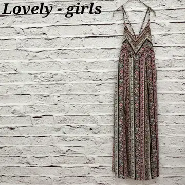 Lovely girls 페이즐리 무늬 원피스 슬릿 멀티 컬러