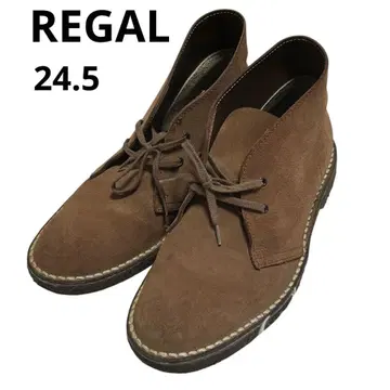REGAL 리 스웨이드 처카 부츠 JA93 브라운 24.5cm