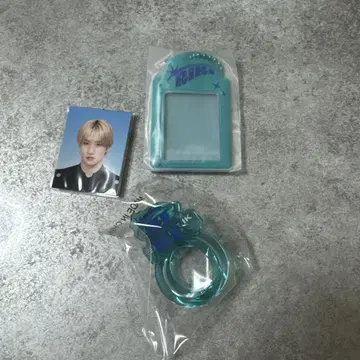마츠이 리키 증명사진풍 스티커 미니 카드 케이스 키링 반지 미개봉 새상품