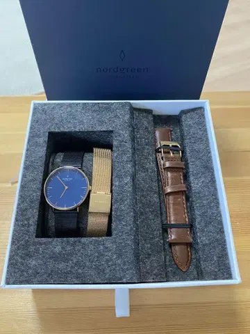 nordgreen 시계와 밴드 3종 세트