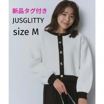 [ 새상품 택 포함 ] 저스길리티 샤이니 멀티 버튼 가디건 손세탁 가능