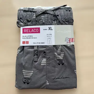 UNIQLO 코튼 리라코 크롭 기장 리사 라슨 XL