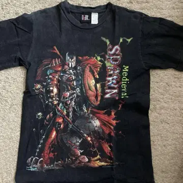 Spawn 스포 T셔츠 M 사이즈 블랙 빈티지