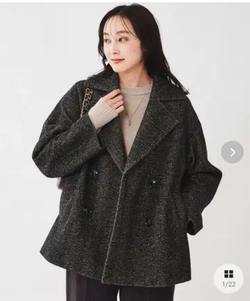 UNTITLED 헤링본 P 코트