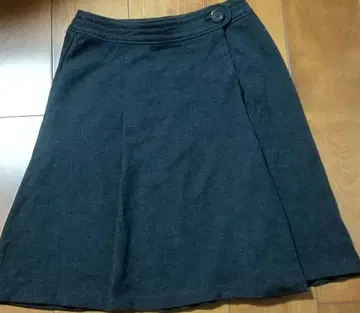 온워드 카시야마 23구 랩 스커트 블랙 울