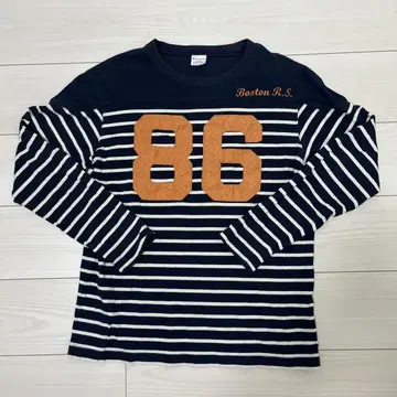 Champion 보더 무늬 긴팔 티셔츠 L
