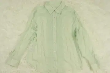 [ 새상품급 ] 자유구 프릴 블라우스 린넨 10% 빅 사이즈 여성용
