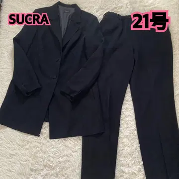 새상품급 SUCRA 블랙 팬츠 수트 21호 예복 상복 블랙 포멀