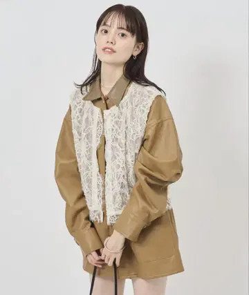 mystic 멀티웨이 레이스 레이어드 자켓