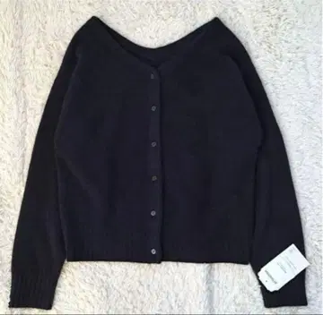 SHIPS any 폭스 2way 가디건 블랙