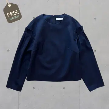 ADORE 어도어 라이트 플라노 블라우스 38 네이비