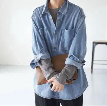 Spick & Span 라이트온스 데님 셔츠
