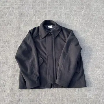 멜톤 자켓 겨울 아우터 2way 사양 코트 깔끔한 시티 보이