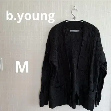 b.young 블랙 가디건 M 사이즈