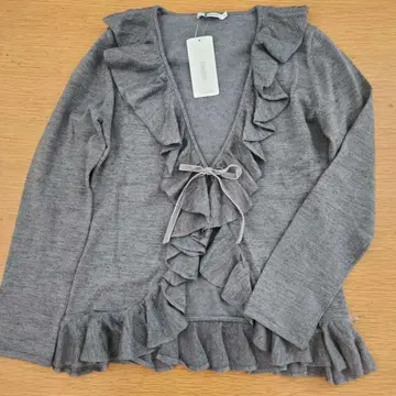 나라 까미체 가디건 프릴 택 포함 미사용품
